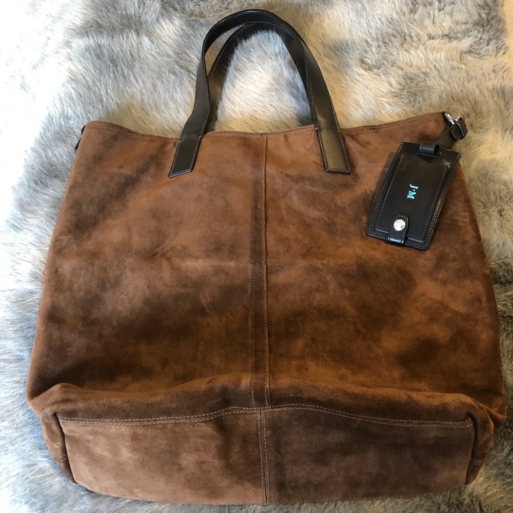 Coach brown suede tote - can be men’s or women’s